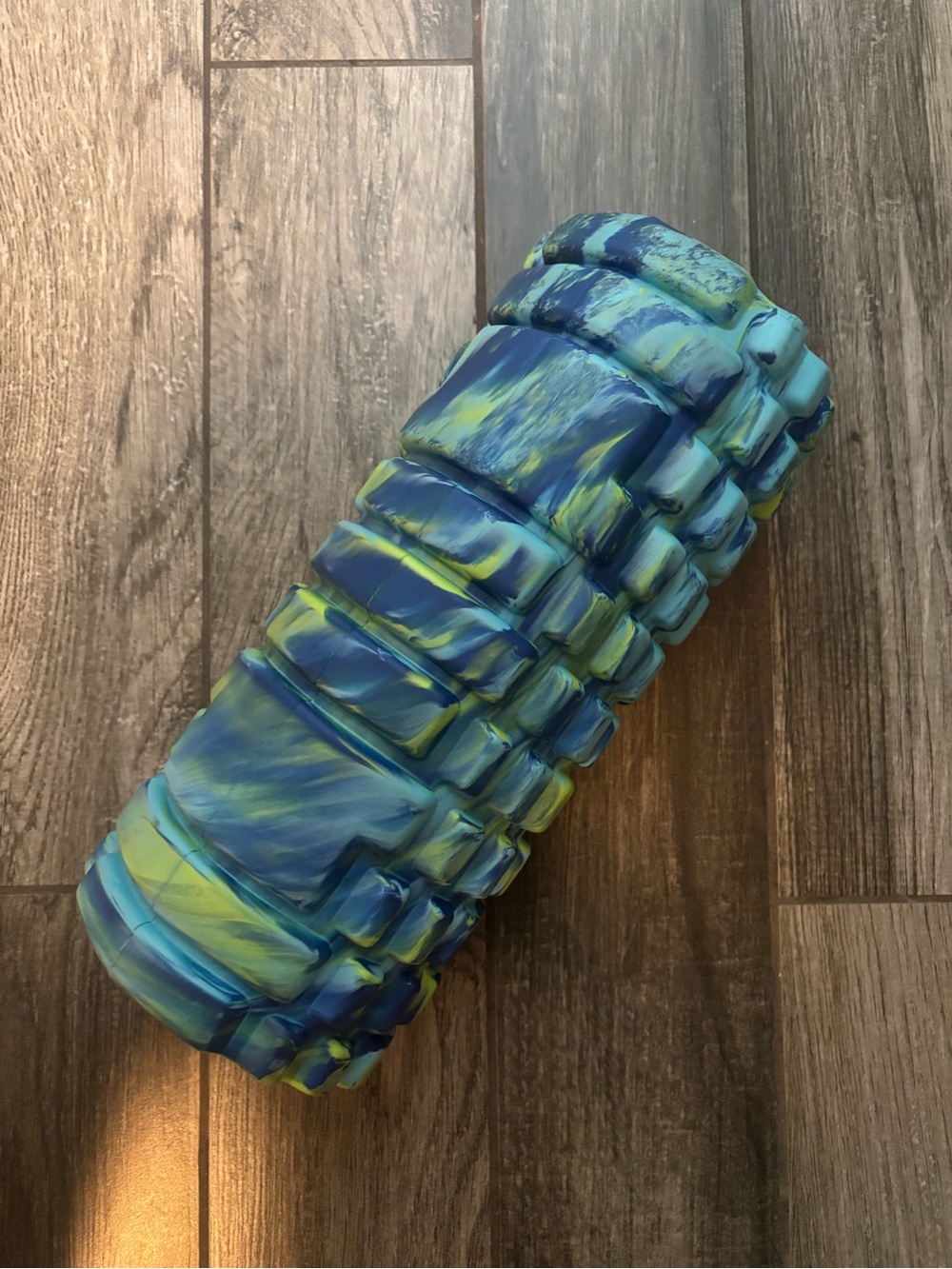 321 Strong Textured Foam Roller in Blue and Green - Mobility Massage Tool